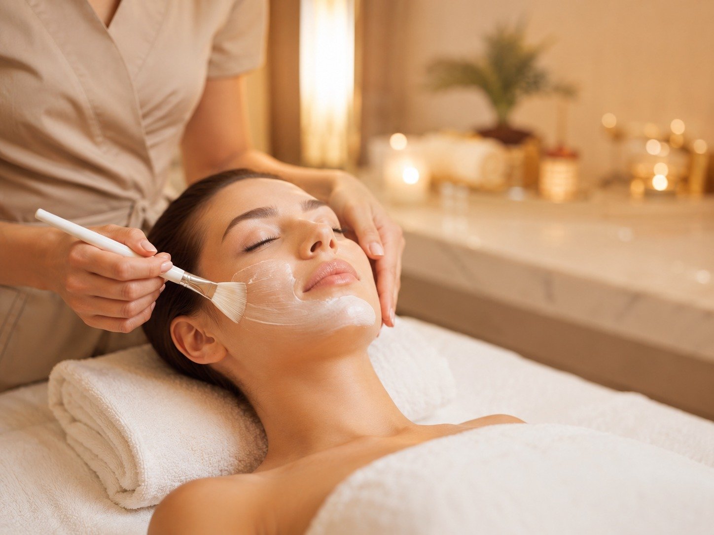Professional facial treatment
